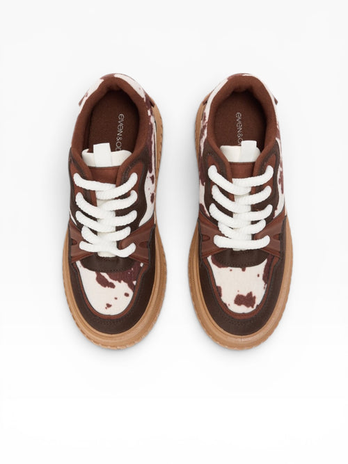 Baskets basses - white/brown