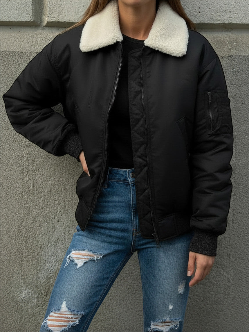 Bomber Noir Harlem - Clueless Paris