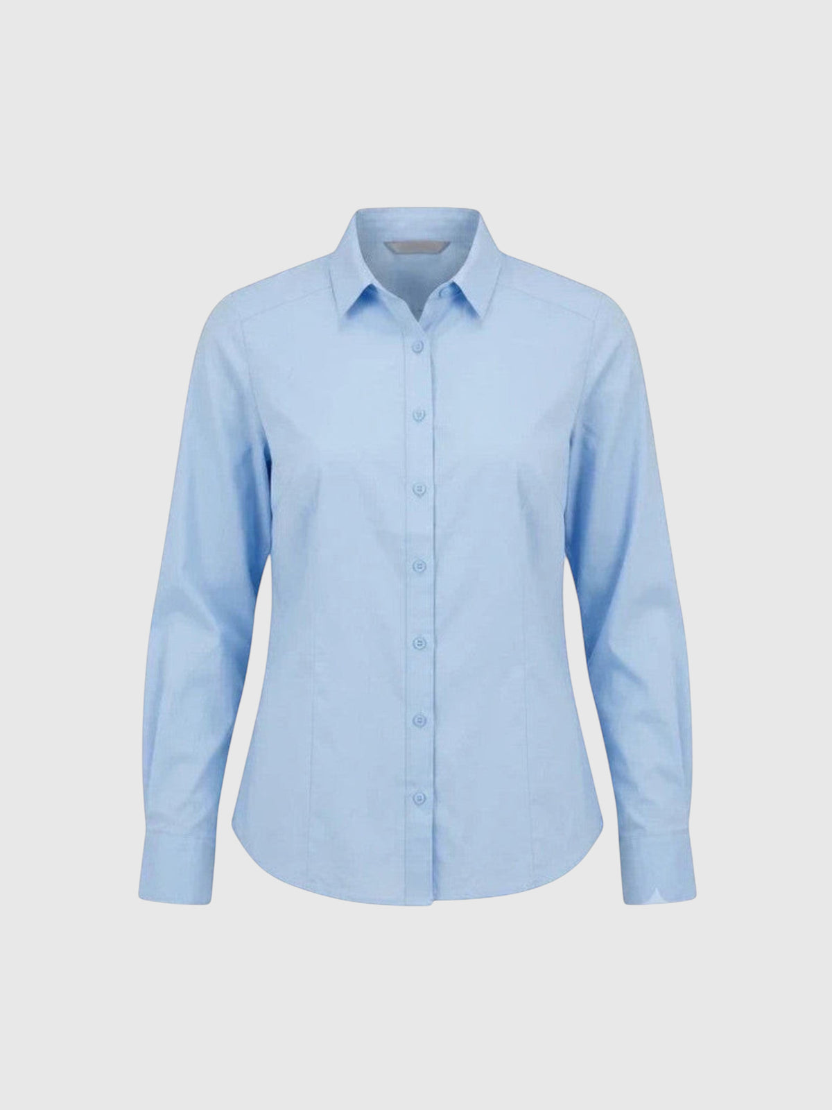 Clueless Paris light blue slim-fit button-down shirt with long sleeves and a classic collar in a cotton blend